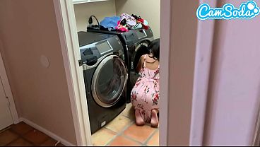Fucked My Step-sister In The Laundry Room, Bending Her Over The Washer While Sorting The Clothes.
