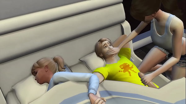 Hidden Slobberjob Leads Straight Into A Threesome Fuckfest
