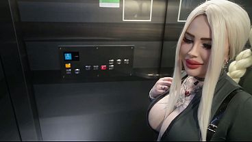 Stranger In The Elevator Craves My Cock, Fucking Her Right There In Public
