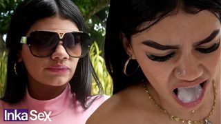 Colombian Teen Hates Cum But Forces Herself To Swallow It With Disgust