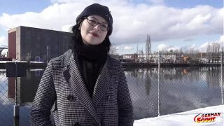 German Scout – Black Hair Pawg With Glasses, Melli Venom Gets Picked Up And Fucked Raw For Her First Casting In Berlin