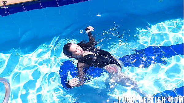Dive Deep With Jessica Bunny, Her Wet Body Gliding Through The Pool, Every Curve Teasing The Water.