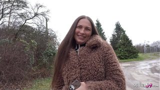 German Scout – Anal Fuck Casting For Freckled Big Ass And Tits Maid Cora Love