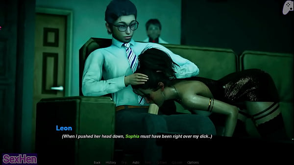 Wife Sneaks Under The Couch, Sucking My Hard Cock While Her Husband Watches Me Pump My Cum Down Her Throat And Make Her Swallow Every Drop | That New Teacher | Hentai Games P2