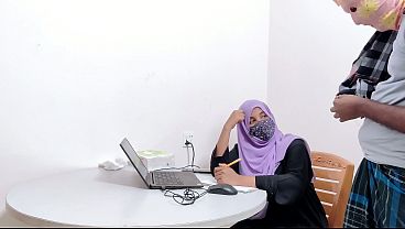 Hijabi Bank Manager Gets Drilled By A Rough Village Farmer In A Hot Desi Hookup